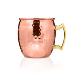 Copper hammered Moscow mug